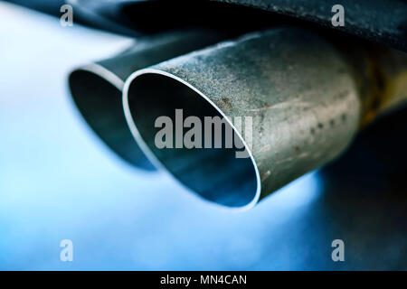 Car exhaust, Autoauspuff Stock Photo