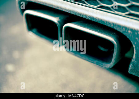 Car exhaust, Autoauspuff Stock Photo