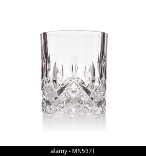 Crystal drinking glass for liquor Stock Photo