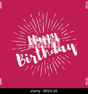 Birthday girl lettering on pink background Vector Image