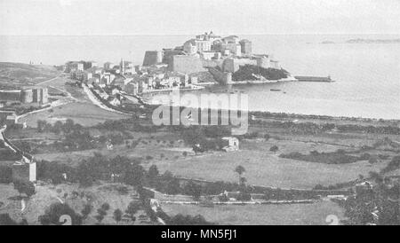 A train of Chemin de Fer de Corse, the railway system in the island of