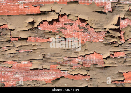 Old flaking wood Stock Photo
