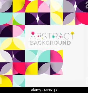 Modern geometrical abstract background circles. Modern geometrical abstract background - circles. Business or technology presentation design template, brochure or flyer pattern, or geometric web banner Stock Vector