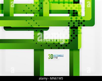 Rectangle tube elements, vector background. Rectangle tube elements, vector 3d background Stock Vector