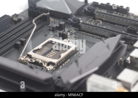 Intel LGA 1151 cpu socket on motherboard Stock Photo - Alamy