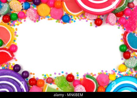 Assortment of colorful candies and lollipops. Sweet background Stock ...