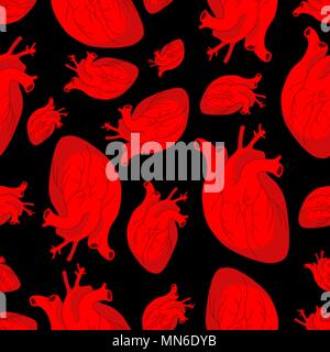 Seamless pattern with internal organs. Human body anatomy. Health care and  medical education background. #2923914