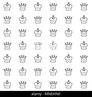 Wallpapers royal crowns of different shapes on white background. vector set Stock Vector
