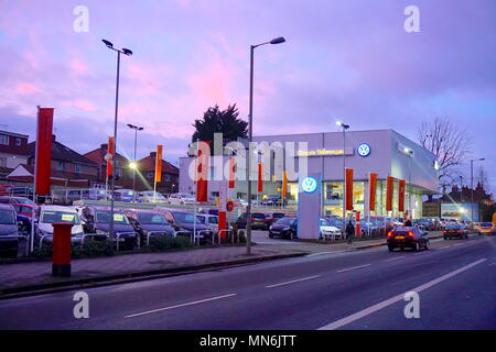 VW Dealership, Colindale, London, UK, England Stock Photo