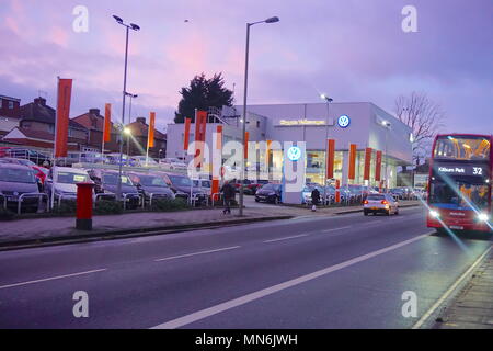 VW Dealership, Colindale, London, UK, England Stock Photo