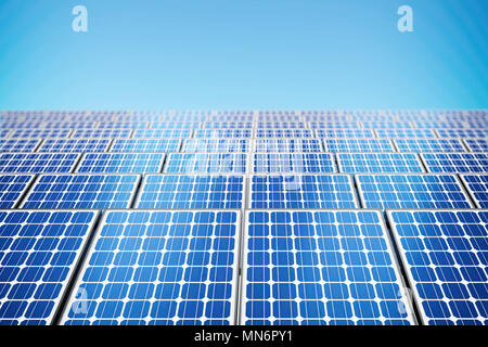 renewable solar energy - solar panels Stock Photo