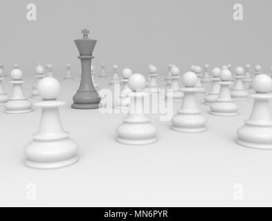 Chess business concept, leader & success Stock Photo
