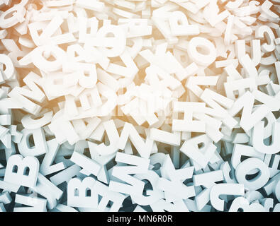 letters 3d background large pile Stock Photo