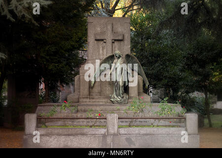 Monumental Cemetery of Milan, Italy. Stock Photo