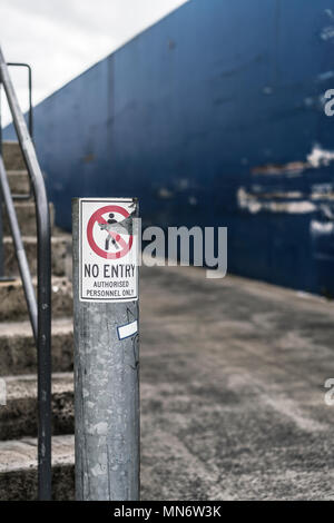 No entry to the public Stock Photo