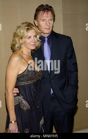 Natasha Richardson and Liam Neeson arriving at the 30th Annual Los Angeles Film Critics Association Awards at the St Regis Hotel in Los Angeles. January 13, 2005.          -            NeesonL RichardsonNatasha29.JPG           -              NeesonL RichardsonNatasha29.JPGNeesonL RichardsonNatasha29  Event in Hollywood Life - California, Red Carpet Event, Vertical, USA, Film Industry, Celebrities, Photography, , Arts Culture and Entertainment, Topix Celebrities fashion, Best of, Hollywood Life, Event in Hollywood Life - California, Red Carpet and backstage, movie celebrities, TV celebrities, M Stock Photo