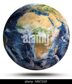 Planet globe map 3d rendering Stock Photo - Alamy