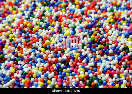colorful sugar sprinkles (cake decors), close-up Stock Photo