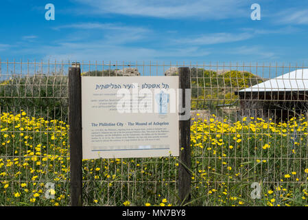 Visiting Ashkelon National Park, Israel Stock Photo