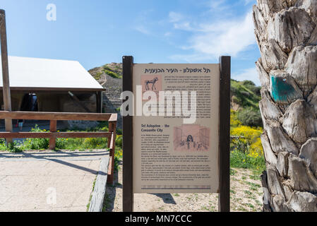 Visiting Ashkelon National Park, Israel Stock Photo