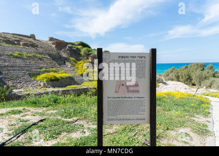 Visiting Ashkelon National Park, Israel Stock Photo