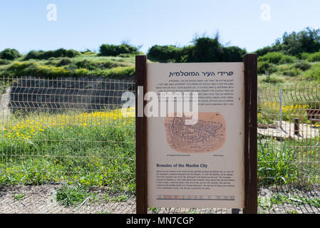 Visiting Ashkelon National Park, Israel Stock Photo