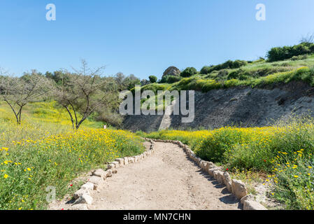 Visiting Ashkelon National Park, Israel Stock Photo