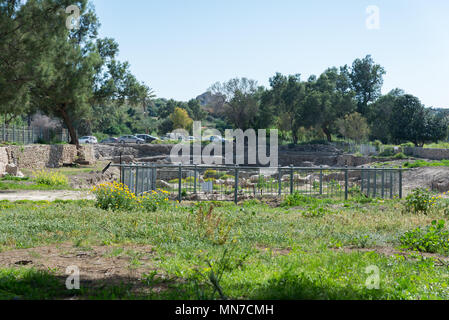 Visiting Ashkelon National Park, Israel Stock Photo