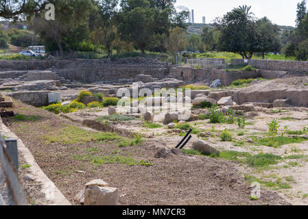 Visiting Ashkelon National Park, Israel Stock Photo