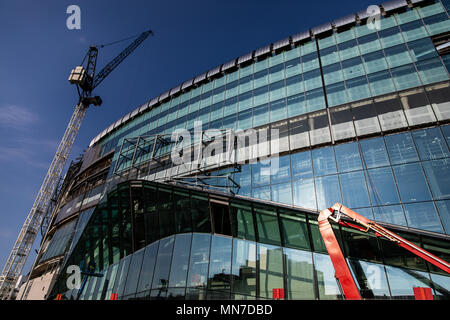 A general view of the ongoing contruction of Tottenham Hotspur's new White Hart Lane stadium in London. Stock Photo