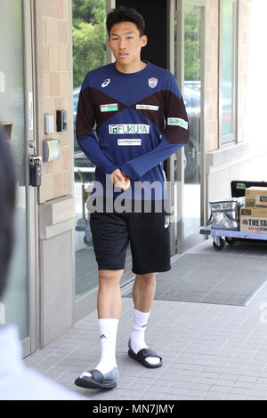 Goalkeeper Kim Seung-gyu of Vissel Kobe speaks with press in Kobe, Japan on May 14, 2018. South Korea's preliminary 28-man World Cup squad was announced Monday. Credit: Pasya/AFLO/Alamy Live News Stock Photo