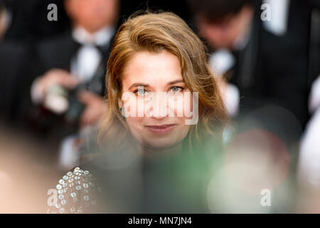 CANNES, FRANCE - MAY 14: Emmanuelle Devos attends the screening of 'Blackkklansman' during the 71st annual Cannes Film Festival at Palais des Festivals on May 14, 2018 in Cannes, France Credit: BTWImages/Alamy Live News Stock Photo