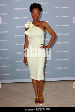 Yaya DaCosta attends 2018 NBCUniversal Upfront on May 14, 2018 at Radio ...