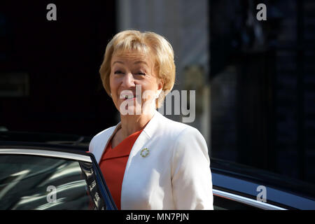 London, UK. 15th May, 2018,Leader of the House of Commons and Lord President of the Council The Rt Hon Andrea Leadsom MP arrives for the weekly cabinet meeting at 10 Downing Street in London Credit: Keith Larby/Alamy Live News Stock Photo