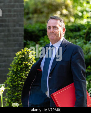 London 15th May 2018, Liam Fox International Trade Secretary arrives in Downing Street Credit Ian Davidson/Alamy Live News Stock Photo