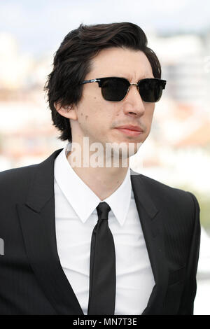 Cannes, France. 15th May, 2018. Adam Driver at the 'Blackkklansman' photocall during the 71st Cannes Film Festival at the Palais des Festivals on May 15, 2018 in Cannes, France. ***FRANCE, SWEDEN, NORWAY, DENARK, FINLAND, USA, CZECH REPUBLIC, SOUTH AMERICA ONLY*** Credit: MediaPunch Inc/Alamy Live News Stock Photo