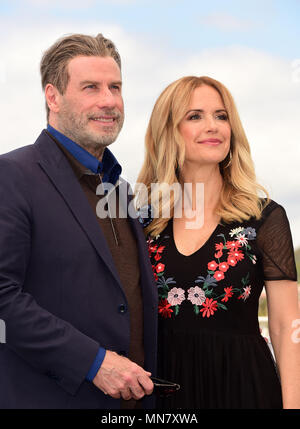 Cannes, France. 15th May, 2018. John Travolta and Kelly Preston attending Photocall for RENDEZ-VOUS WITH . JOHN TRAVOLTA at Cannes Film Feadistival 15th May 2018 Credit: Peter Phillips/Alamy Live News Stock Photo