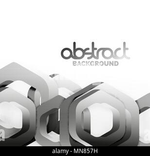 Overlapping hexagons design background. Overlapping hexagons vector design background Stock Vector