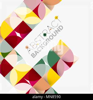 Modern geometrical abstract background circles. Modern geometrical abstract background - circles. Business or technology presentation design template, brochure or flyer pattern, or geometric web banner Stock Vector