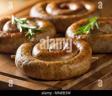 Cumberland sausages. Traditional food UK Stock Photo