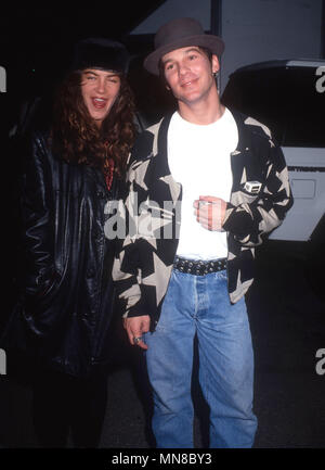 LOS ANGELES, CA - AUGUST 18: (L-R) Choreographer/dancer Robin Antin and brother actor/director Steve Antin attend Herb Ritt's Birthday Party on August 18, 1990 in Los Angeles, California. Photo by Barry King/Alamy Stock Photo Stock Photo