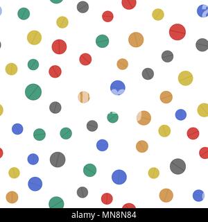 Different Colorful Pills . Seamless Medical Pattern Stock Vector