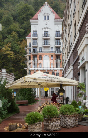 Hotel in Krasnaya Polyana. Sochi. Russia Stock Photo