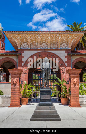 Flagler College in historic St Augustine Florida the former Hotel Ponce de Leon is listed as a National Historic Landmark Stock Photo