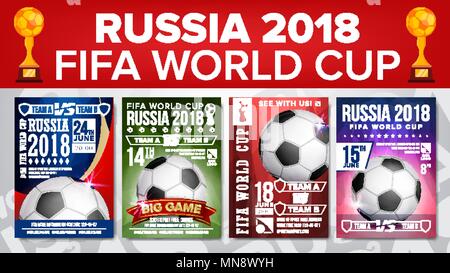 Sport trophy ad poster set with medals red ribbons glass award on ...