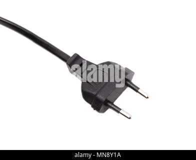 European two pin power plug Stock Photo