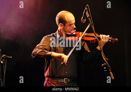 Bryan Gear renowned Shetland fiddle player Stock Photo