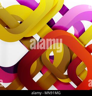 Square vector background. Square vector background, 3d style overlapping geometric shapes with shadows on light backdrop Stock Vector