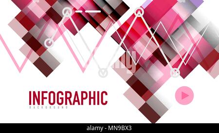Business presentation geometric template. Business presentation geometric template. Digital technology layout, brochure or flyer concept or geometrical web banner background Stock Vector