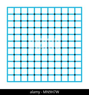 Optical illusion, colorful blocks, different shapes Stock Vector